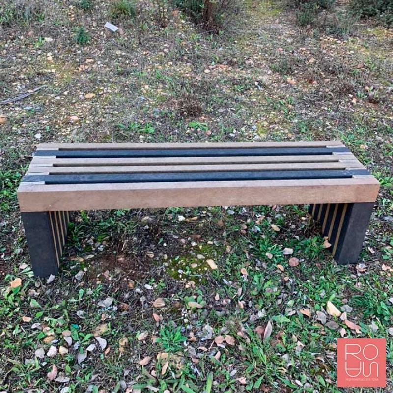 Banc en plàstic reciclat 100% Valeria